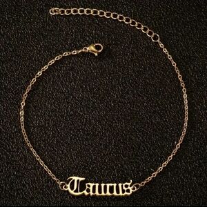 Gold Zodiac Taurus Bracelet/Anklet